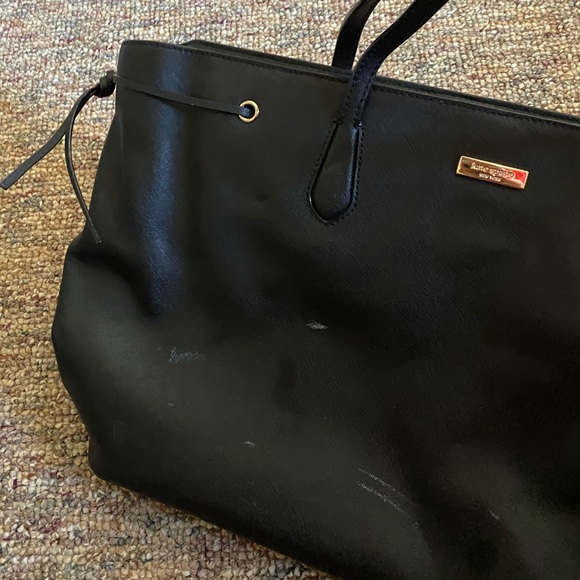 Kate Spade Oversized Tasseled Black Tote - Picture 4 of 8